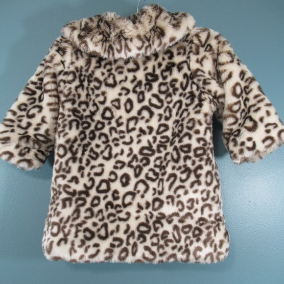 Pampolina Faux Fur Leopard Coat - Picture 2 of 5